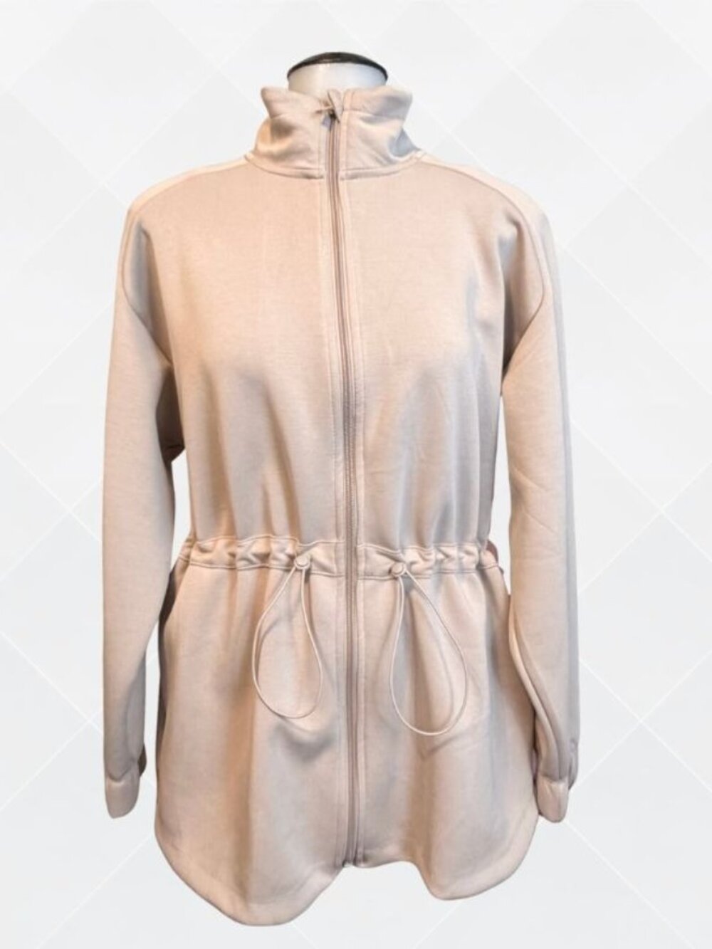 All In Motion™ Airy Sleek Full-Zip Jacket – Light Taupe | Size M | NWT